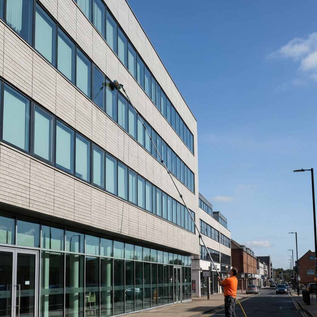 Window cleaner using reach and wash water-fed pole system